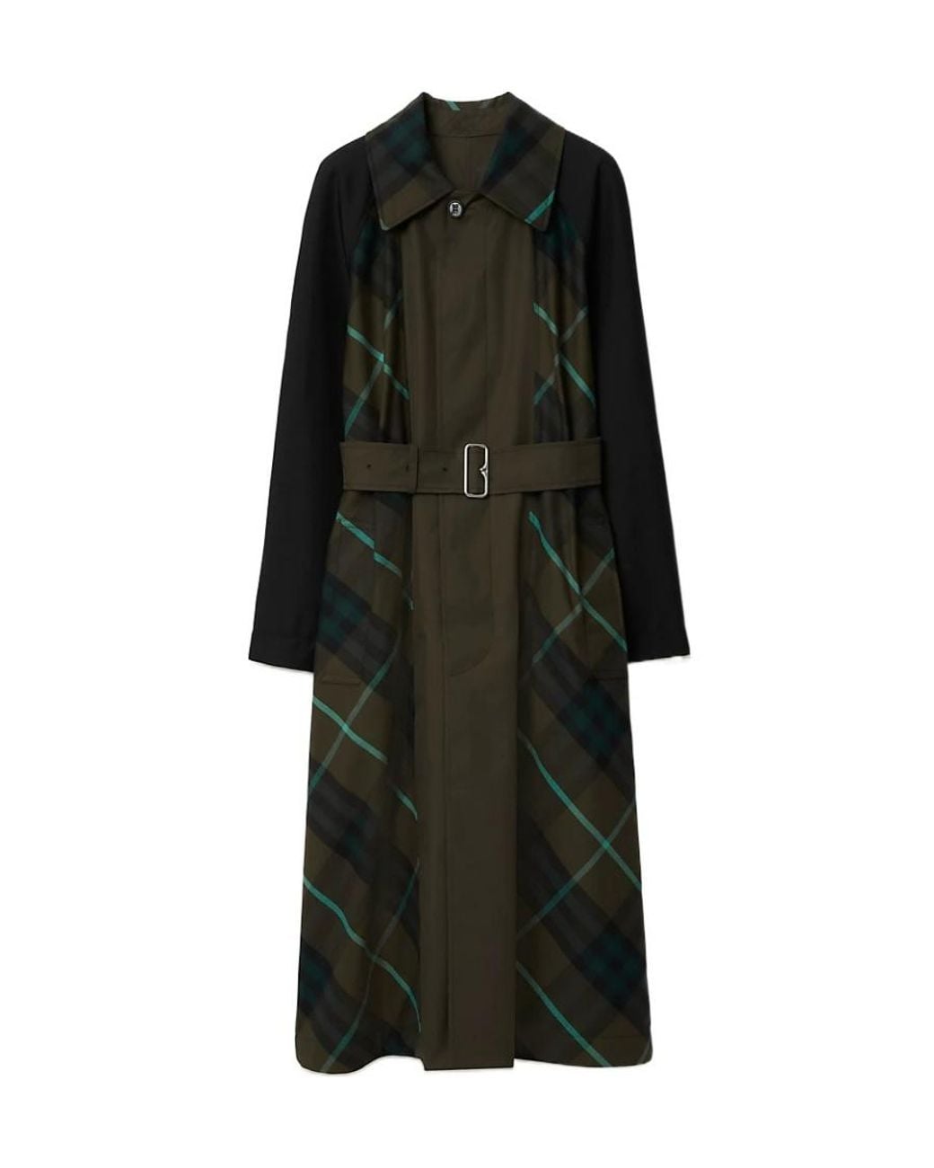 Burberry Black Bradford Belted-Waist Reversible Trench Coat