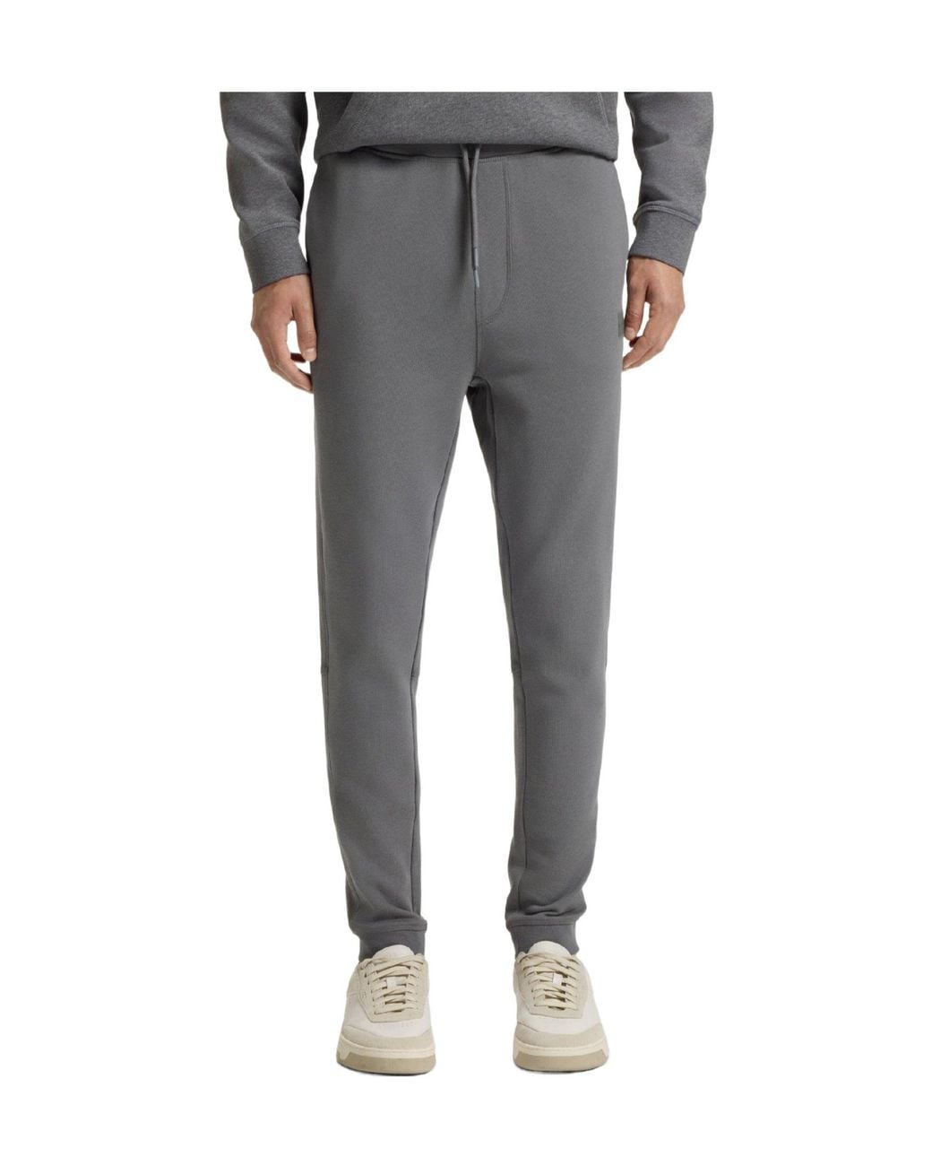Boss Gray Solidcolor Sweatpants for men