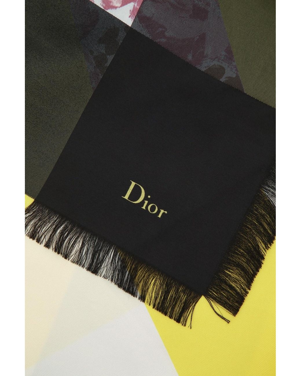 Dior Multicolor Color-Block Scarf