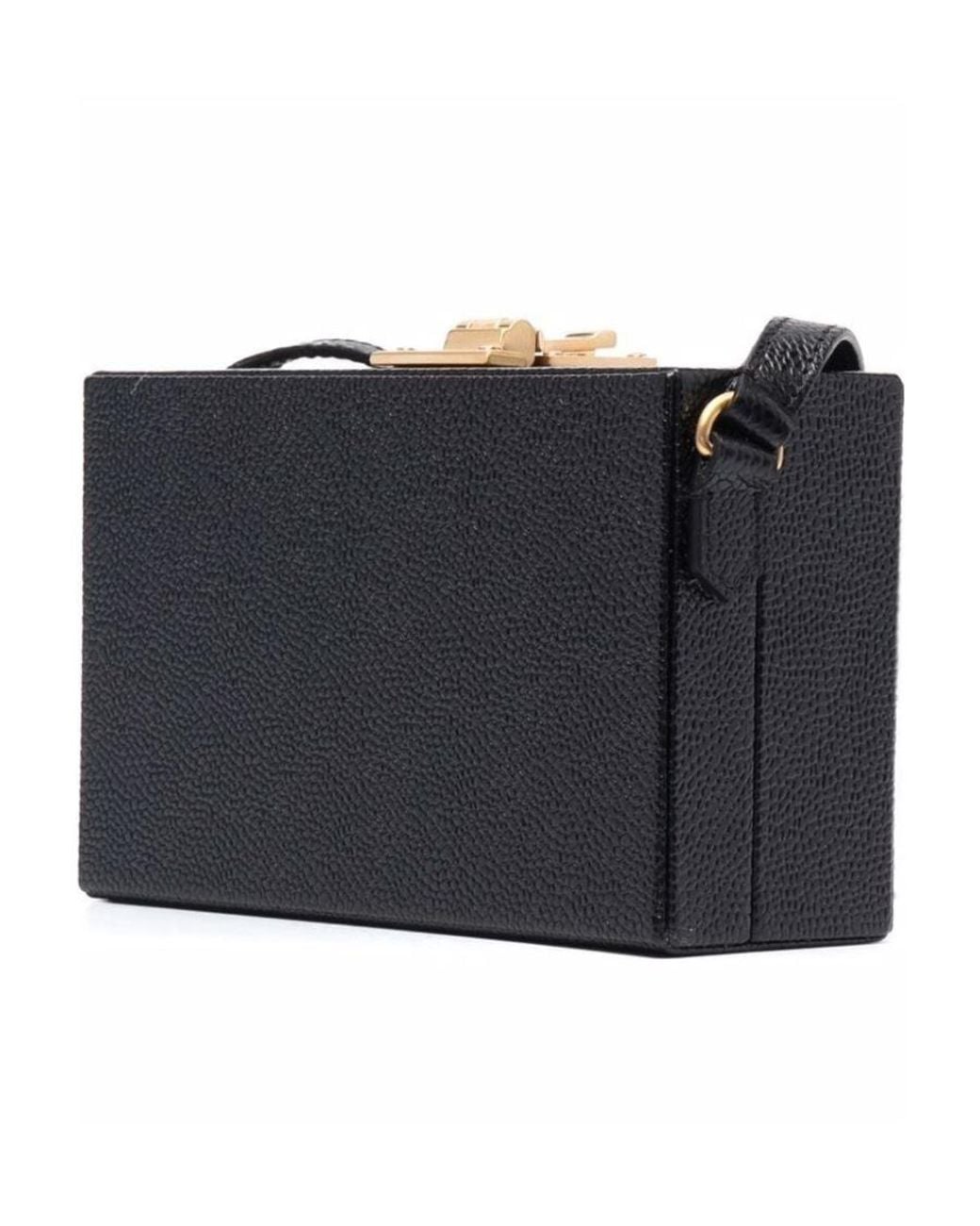 Thom Browne Black Front Logo Crossbody Bag