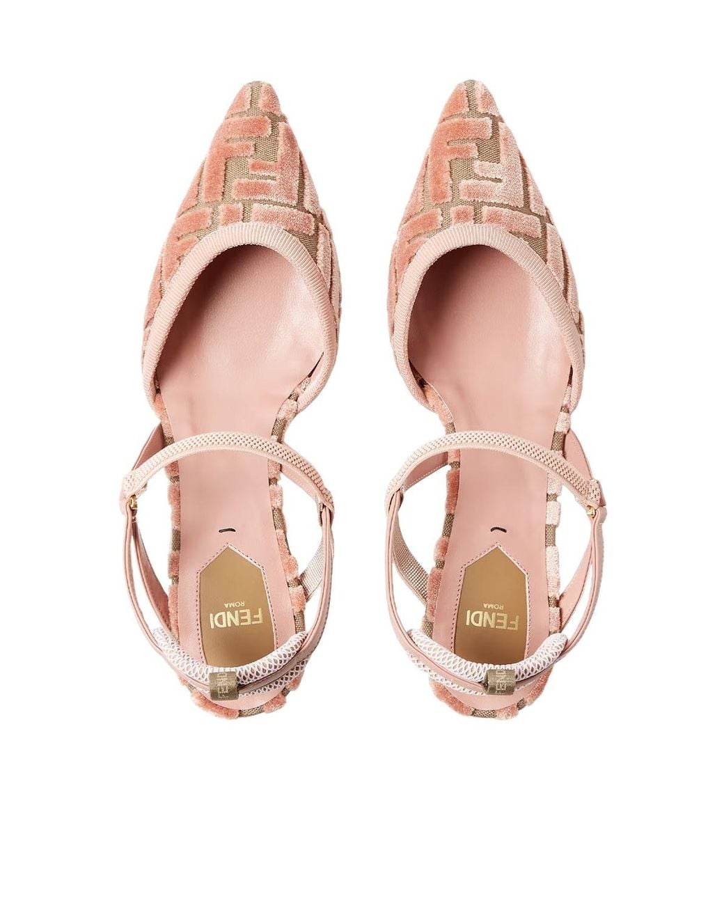 Fendi Pink Colibrì Lite Slingback 55Mm Heeled Shoes