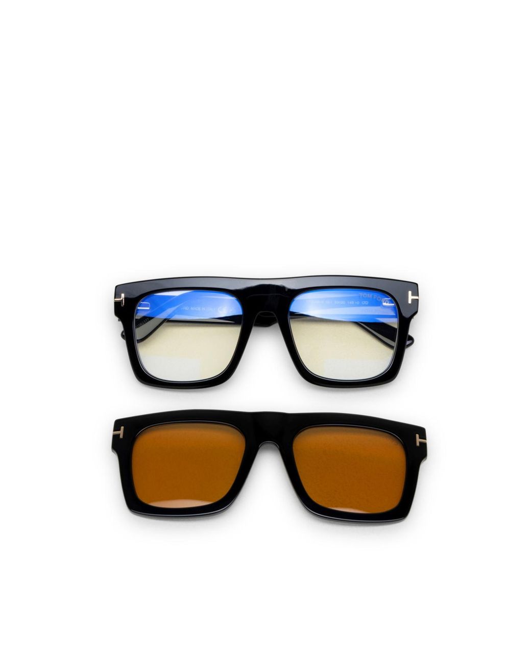 Tom Ford White Eyewear Square Frame Glasses for men