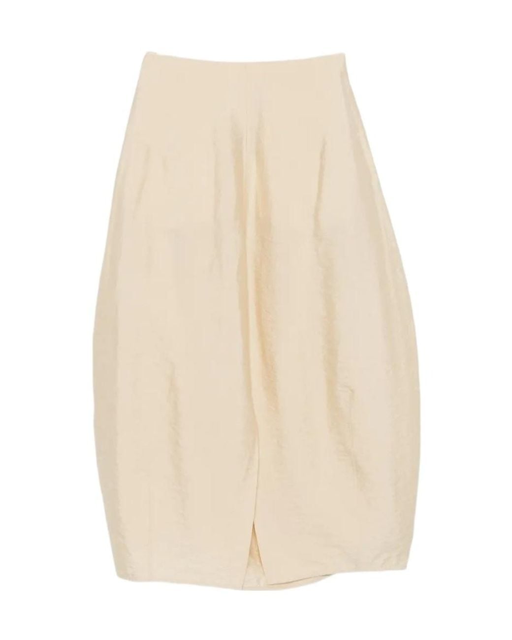 Totême Natural Totême Slit-Detailed Midi Skirt