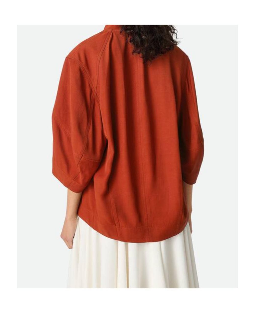 Bottega Veneta Red Long-Sleeved Relaxed-Fit Shirt