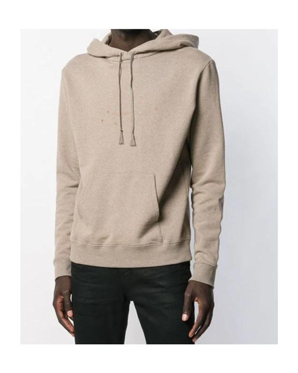 Saint Laurent Natural Hooded Sweater for men