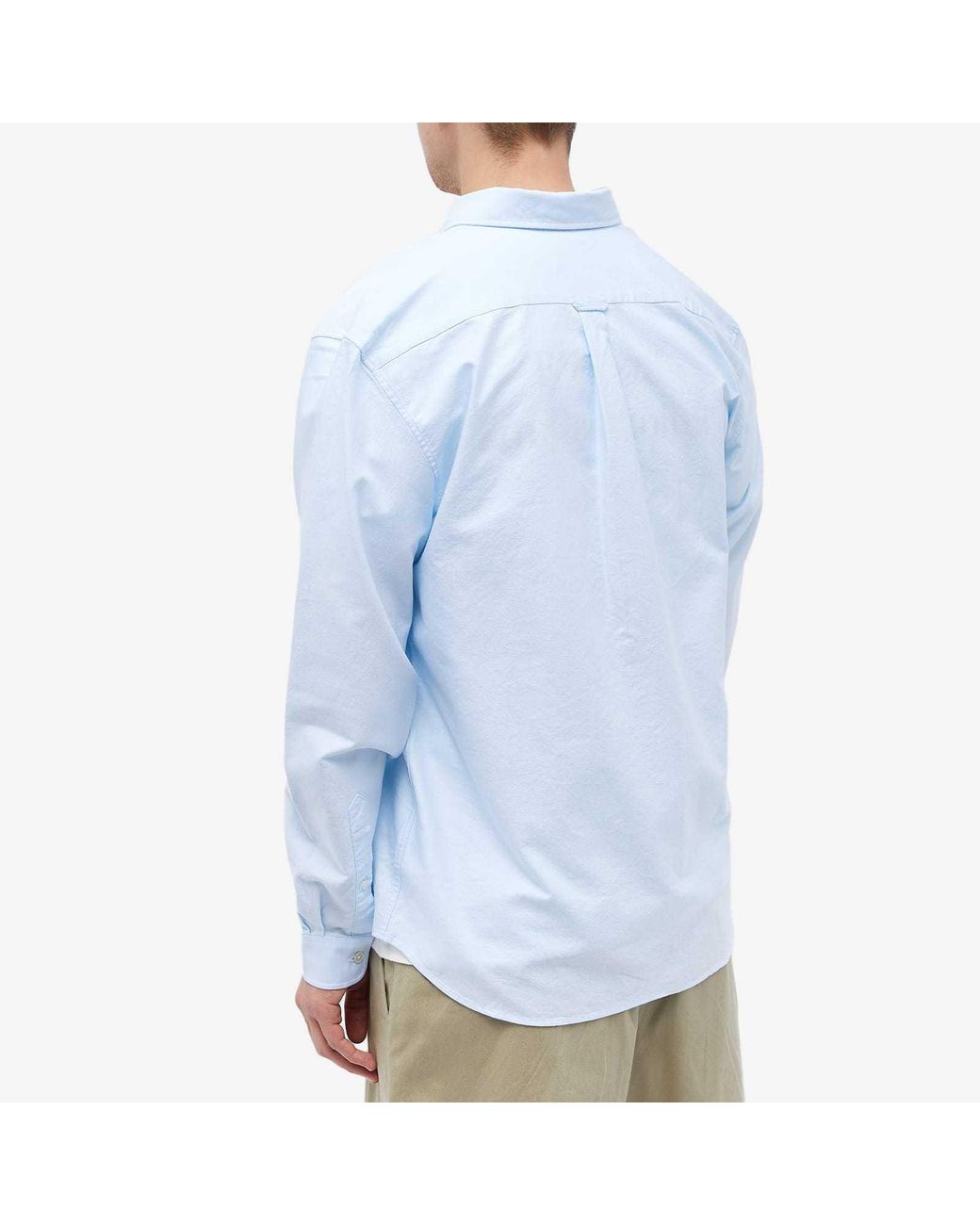 Lacoste Blue Regular Fit Oxford Shirt for men