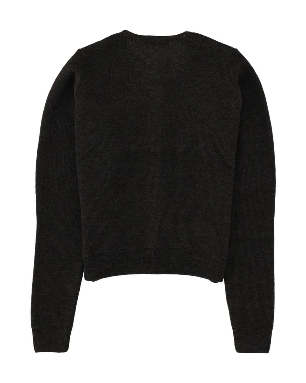 Lemaire Black Button-Front Cardigan