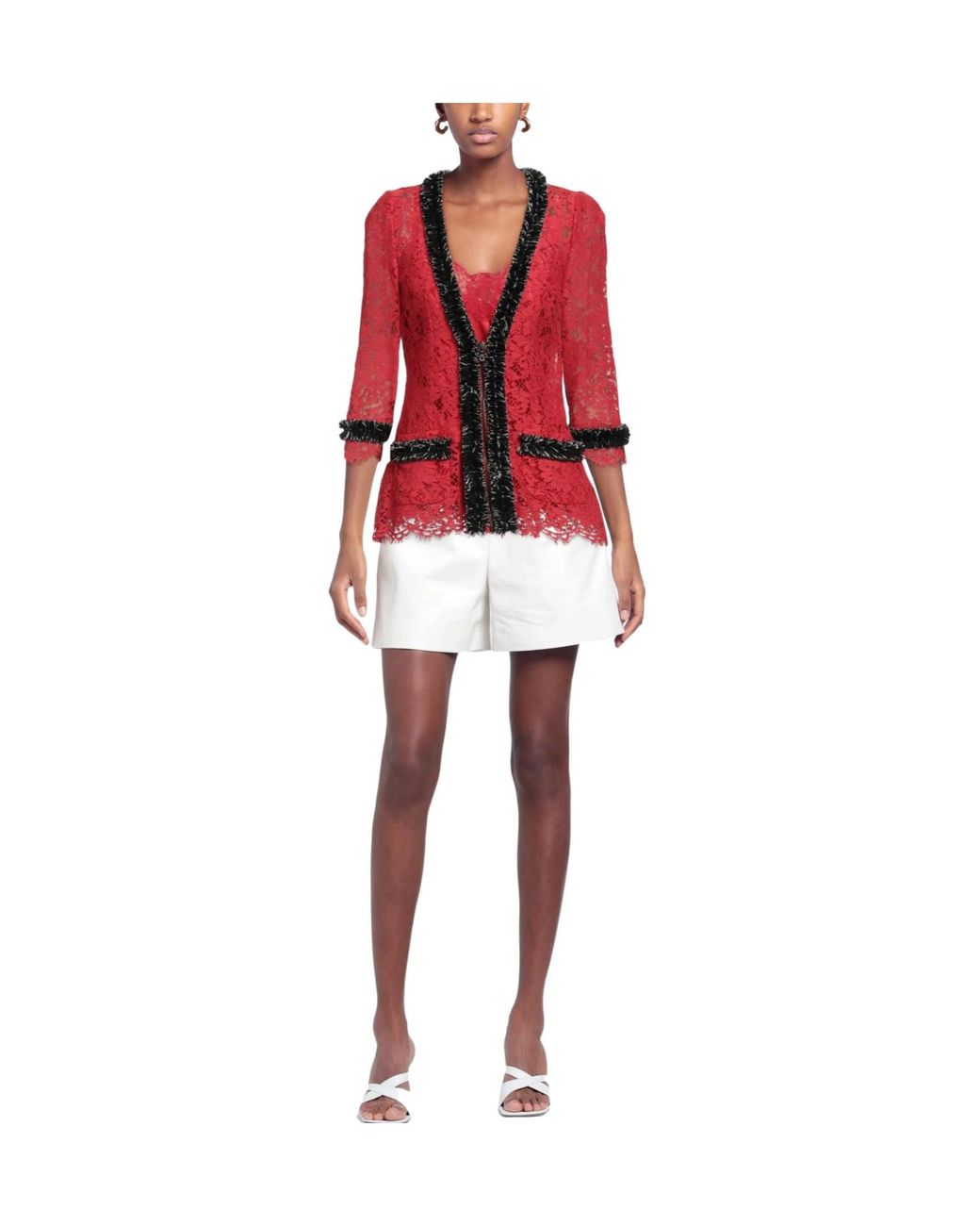 Dolce & Gabbana Multi-Colored Lace Coat