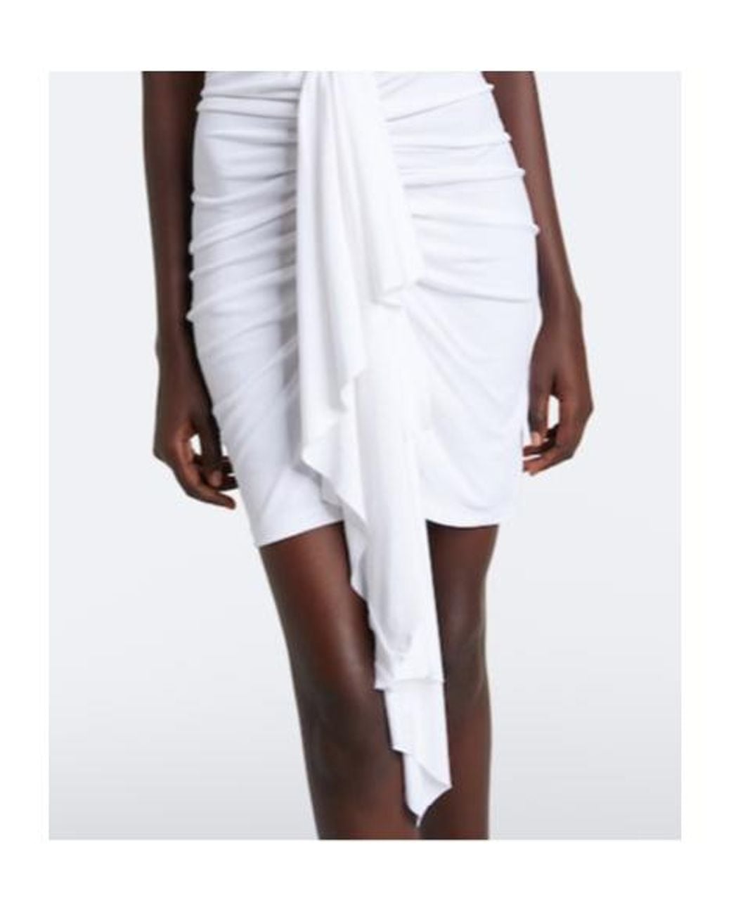 Christopher Esber White Salacia Ruched Jersey Minidress