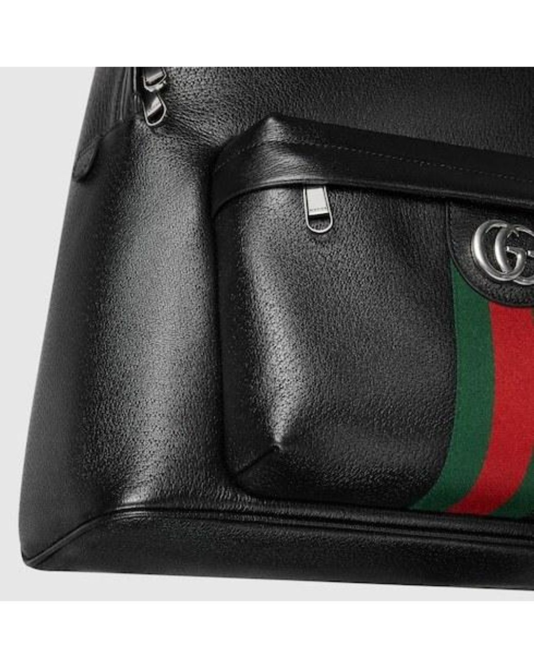 Gucci Black Ophidia Medium Backpack for men