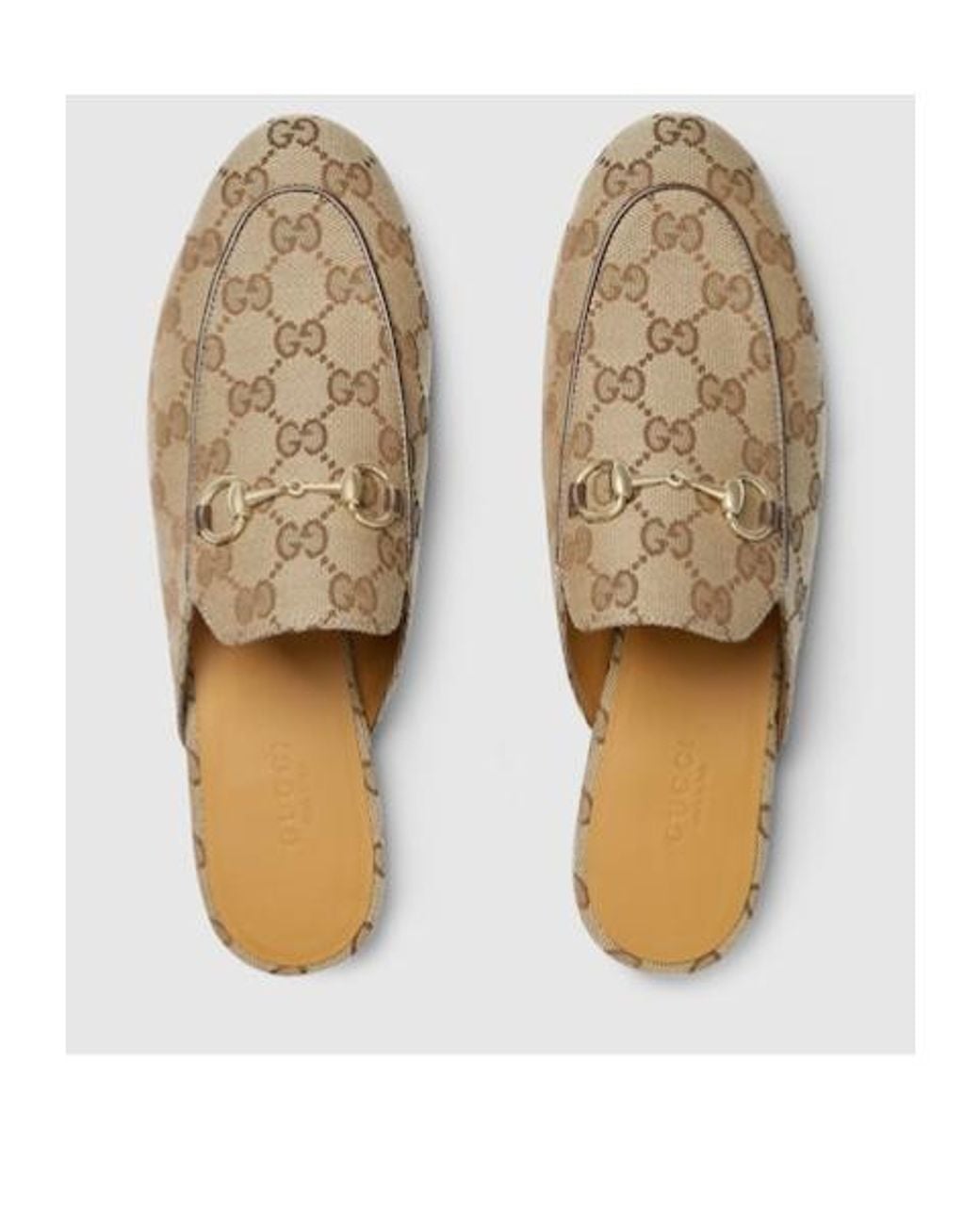 Gucci White Princetown Slippers