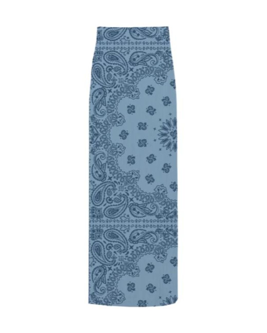 Mc2 Saint Barth Blue Printed Skirt