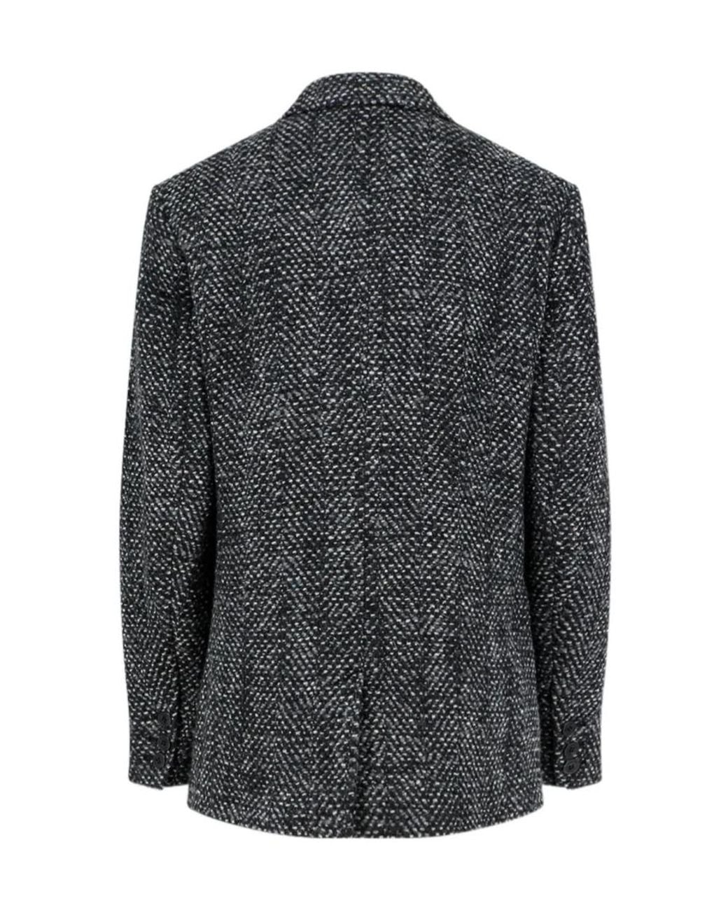 Isabel Marant Black Textured Singlebutton Blazer