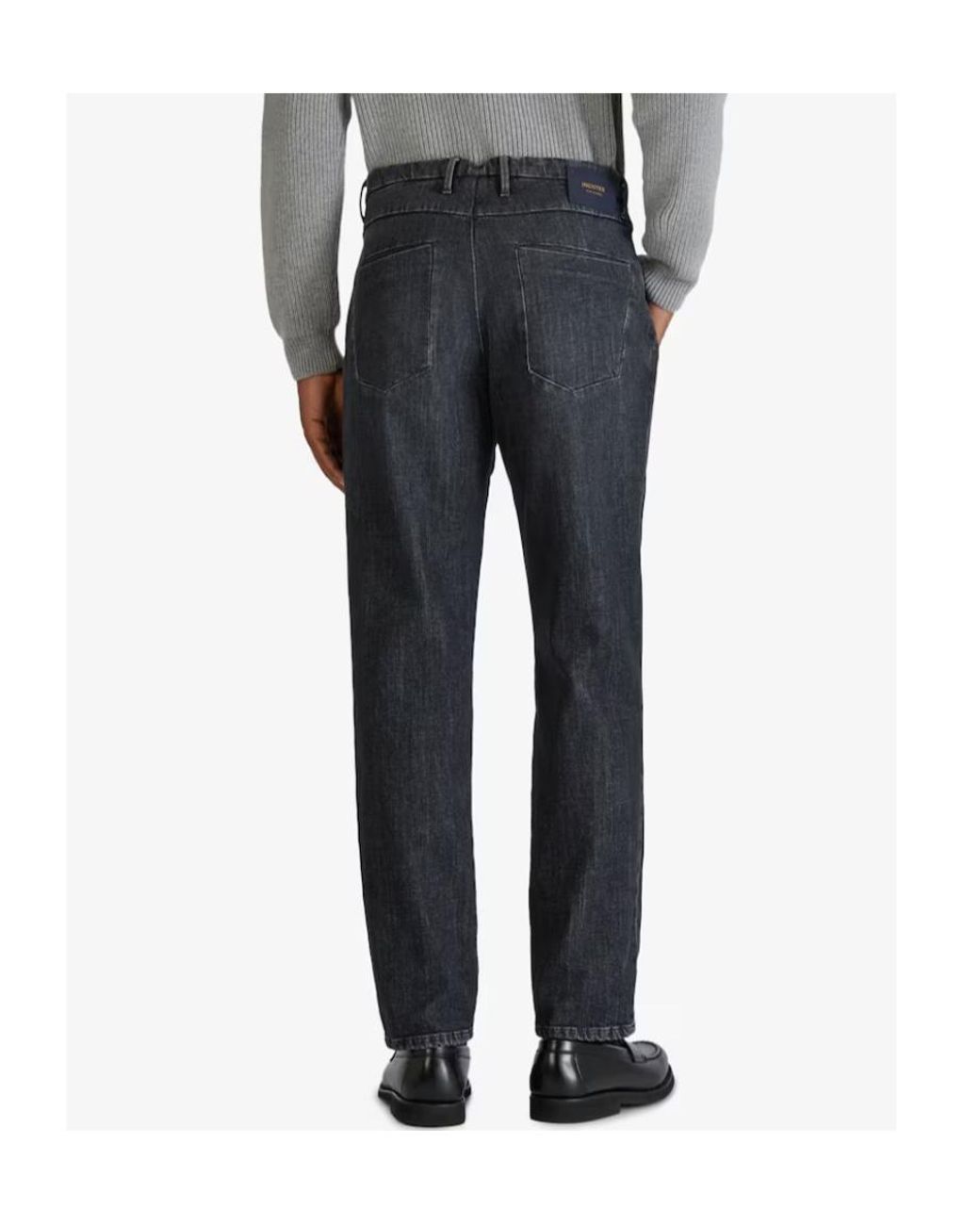 Incotex Blue Pleated Jeans for men