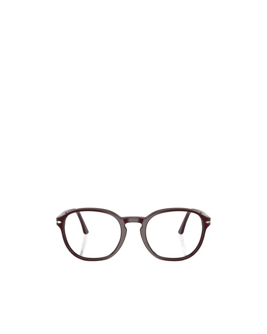 Persol White Full-Rimmed Plano Lenses for men