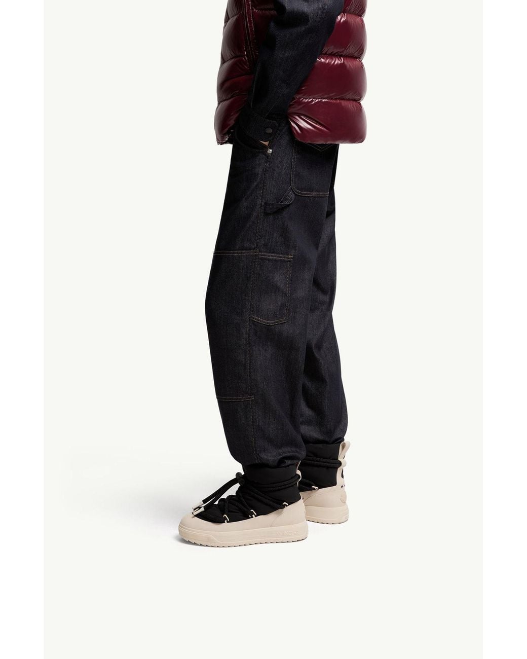 Moncler Black Altive Mid Snow Boots for men
