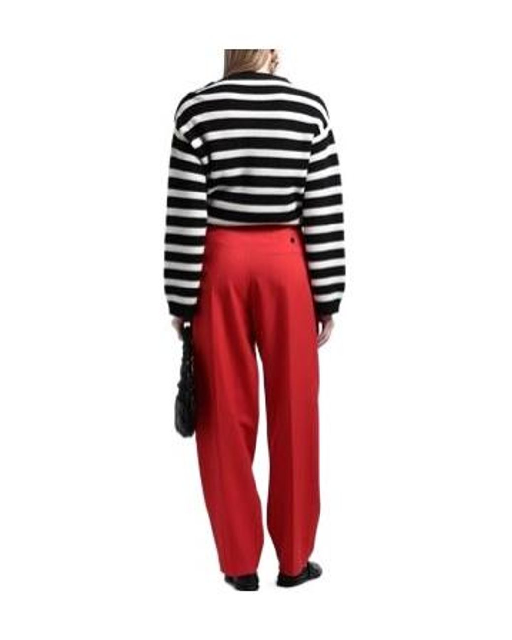 Marni Red Plain Colour Trousers