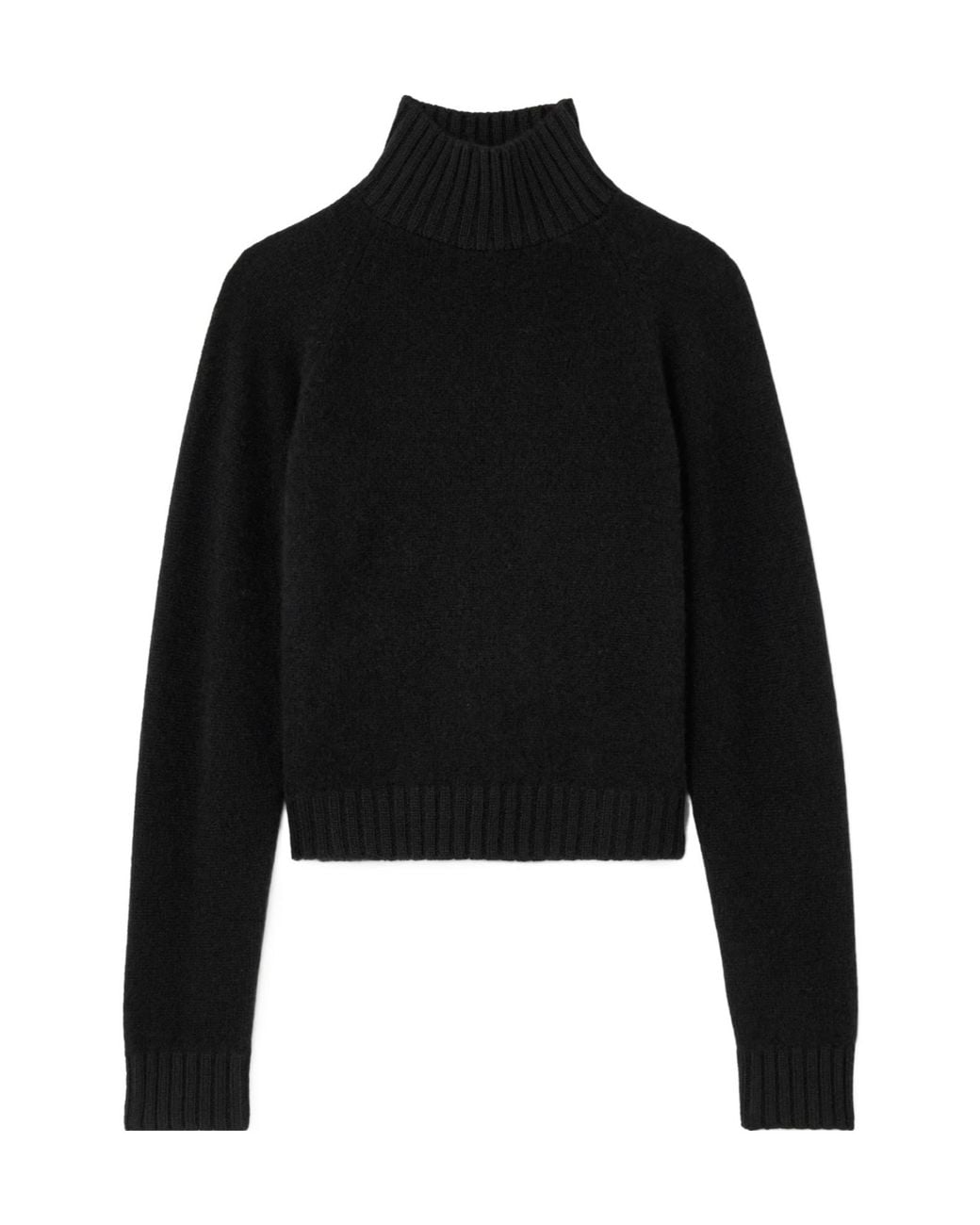 The Elder Statesman Black Cashmere Turtleneck Sweater