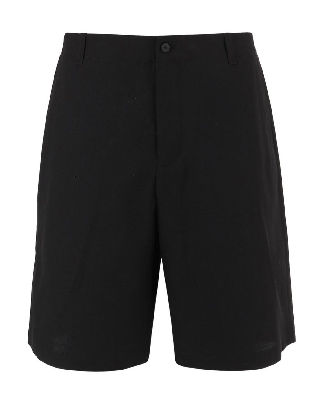 Jacquemus Black Mid Rise Pleat Detailed Shorts for men