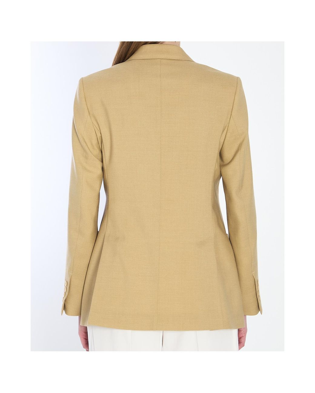 Max Mara Natural Berta Double-Breasted Blazer