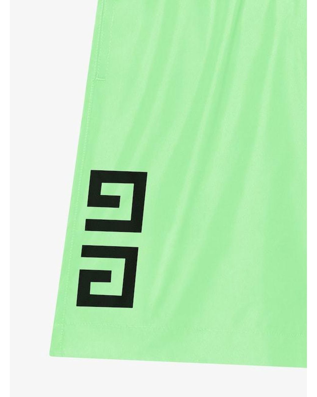 Givenchy Green 4G Long Swim Shorts for men