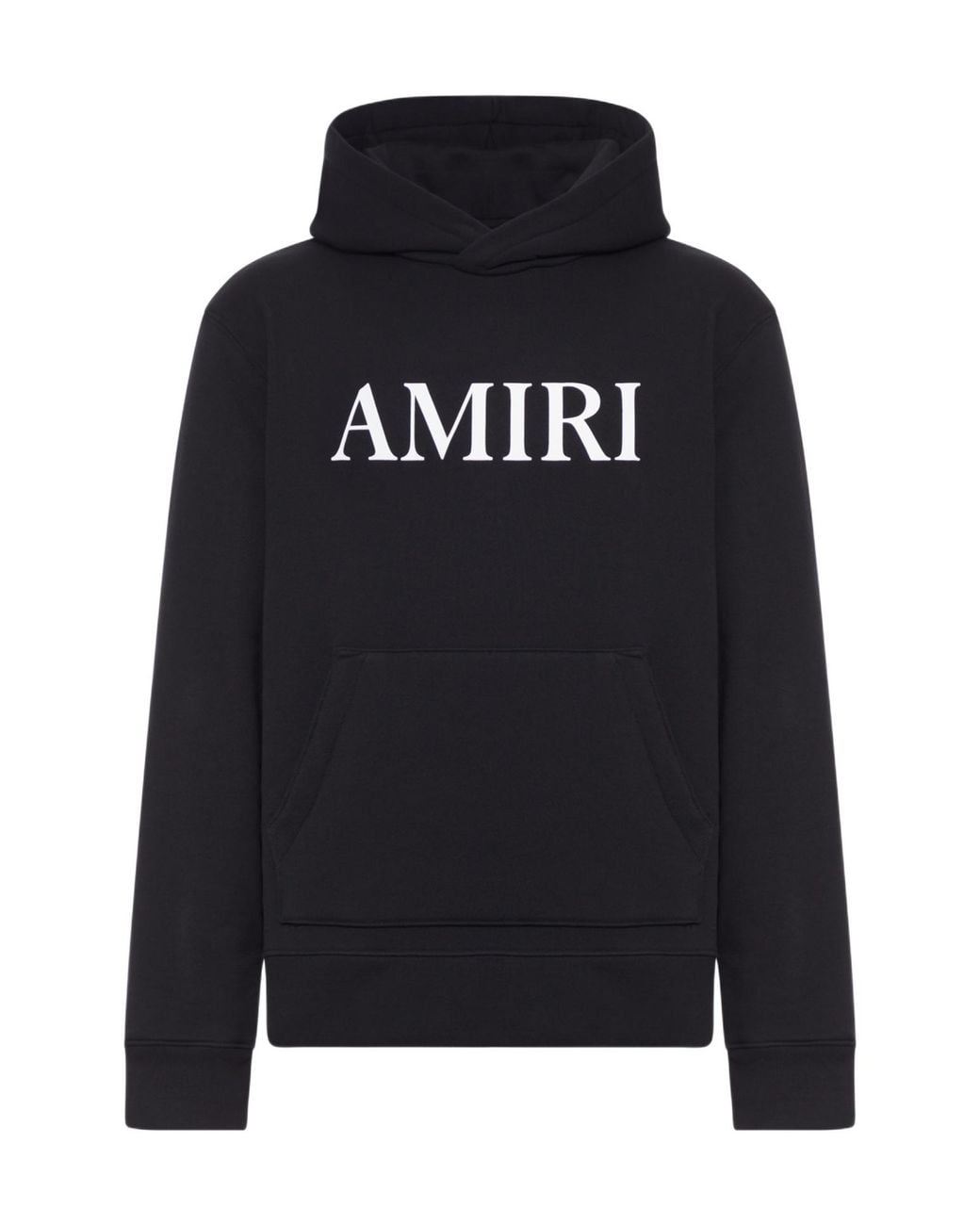 Amiri Black Logo Print Hoodies for men