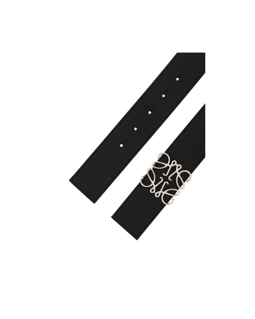 Loewe Brown Anagram Buckled Reversible Belt for men