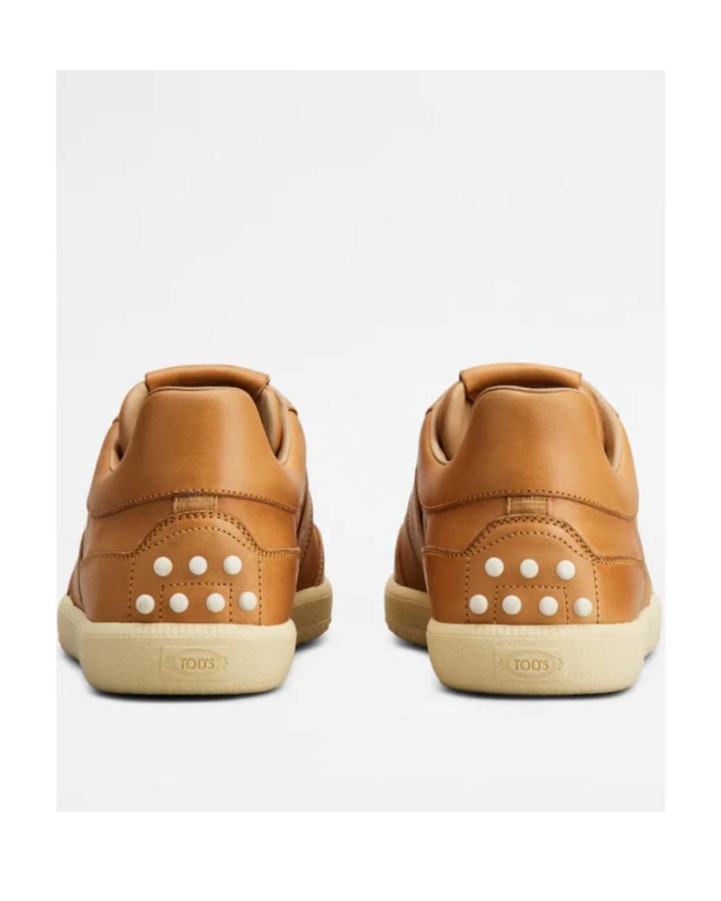 Tod's Brown Round Toe Lace-Up Sneakers for men