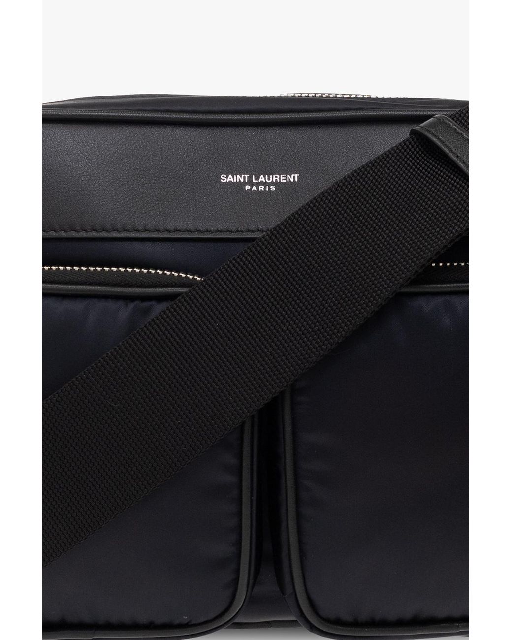 Saint Laurent Black City Zip-Up Camera Bag for men