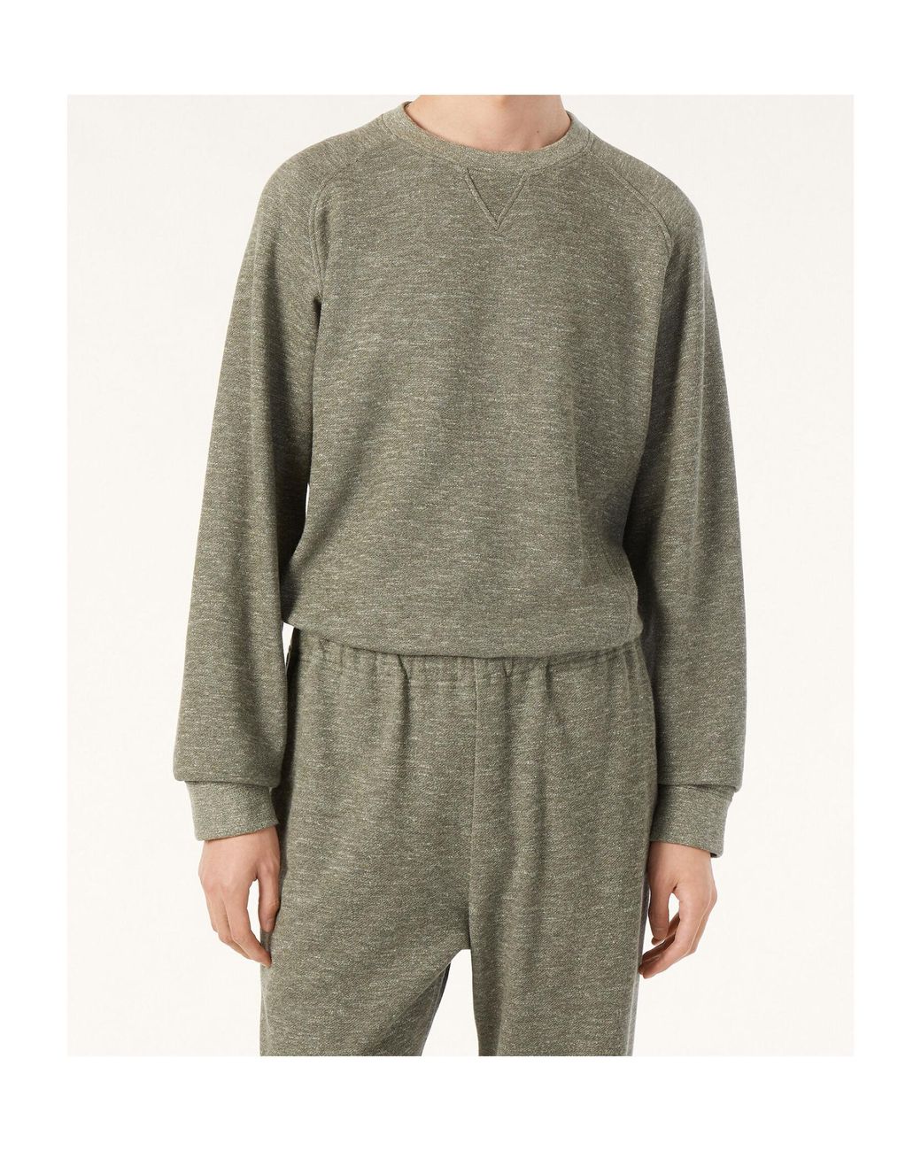 Loro Piana Green Crew-Neck Sweatshirt for men