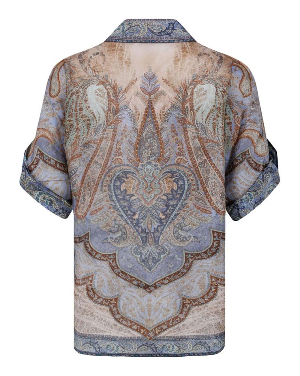 Zimmermann Gray Wanderlust Short Sleeved Shirt