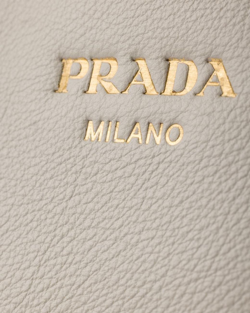Prada Natural Signet Medium Leather Tote Bag