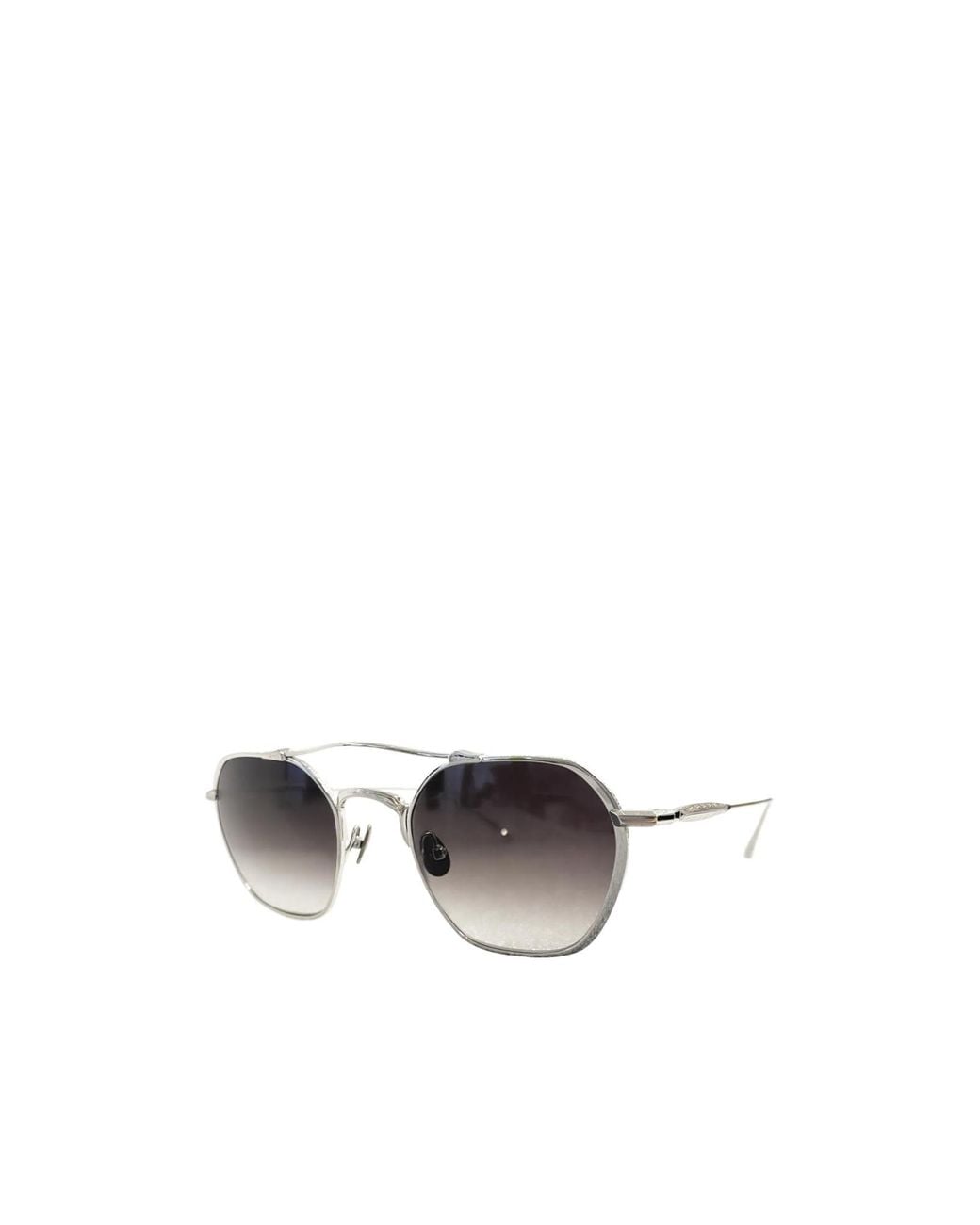 Matsuda White Geometric Sunglasses for men