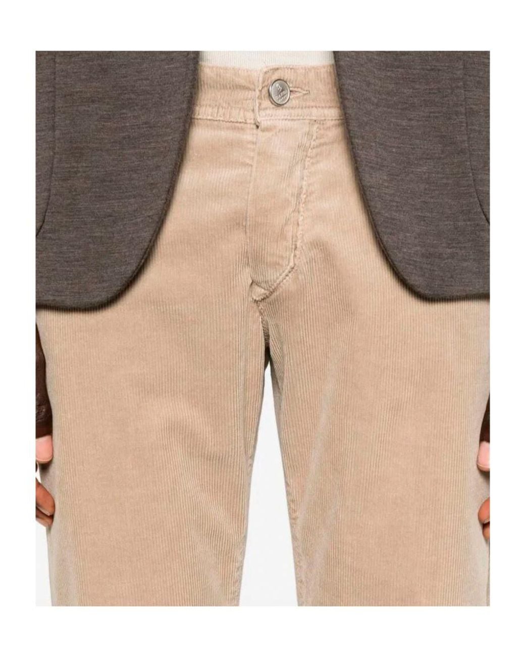 Barba Napoli Natural Barba 5-Pocket Corduroy Jeans for men