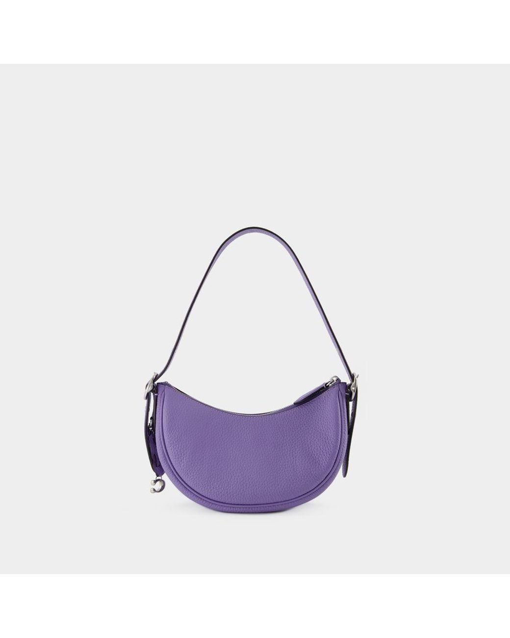 COACH Purple Curved-Edge Logo Tote Bag