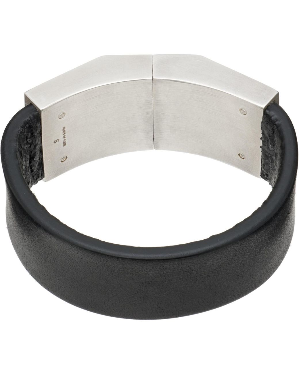 Parts Of 4 Black Box Lock Bracelet for men