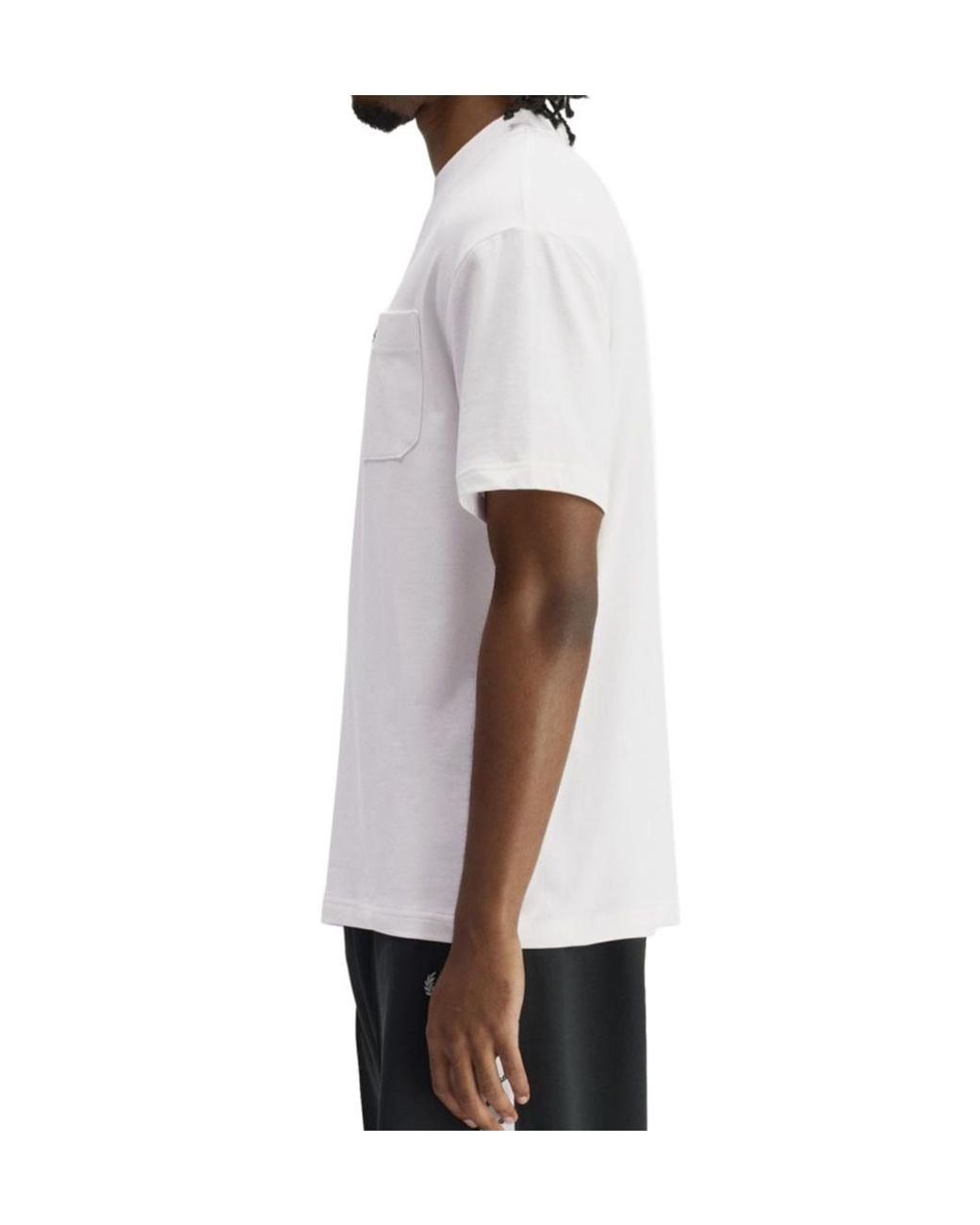 Fred Perry Logo Pocket T-Shirt in White for Men | Lyst