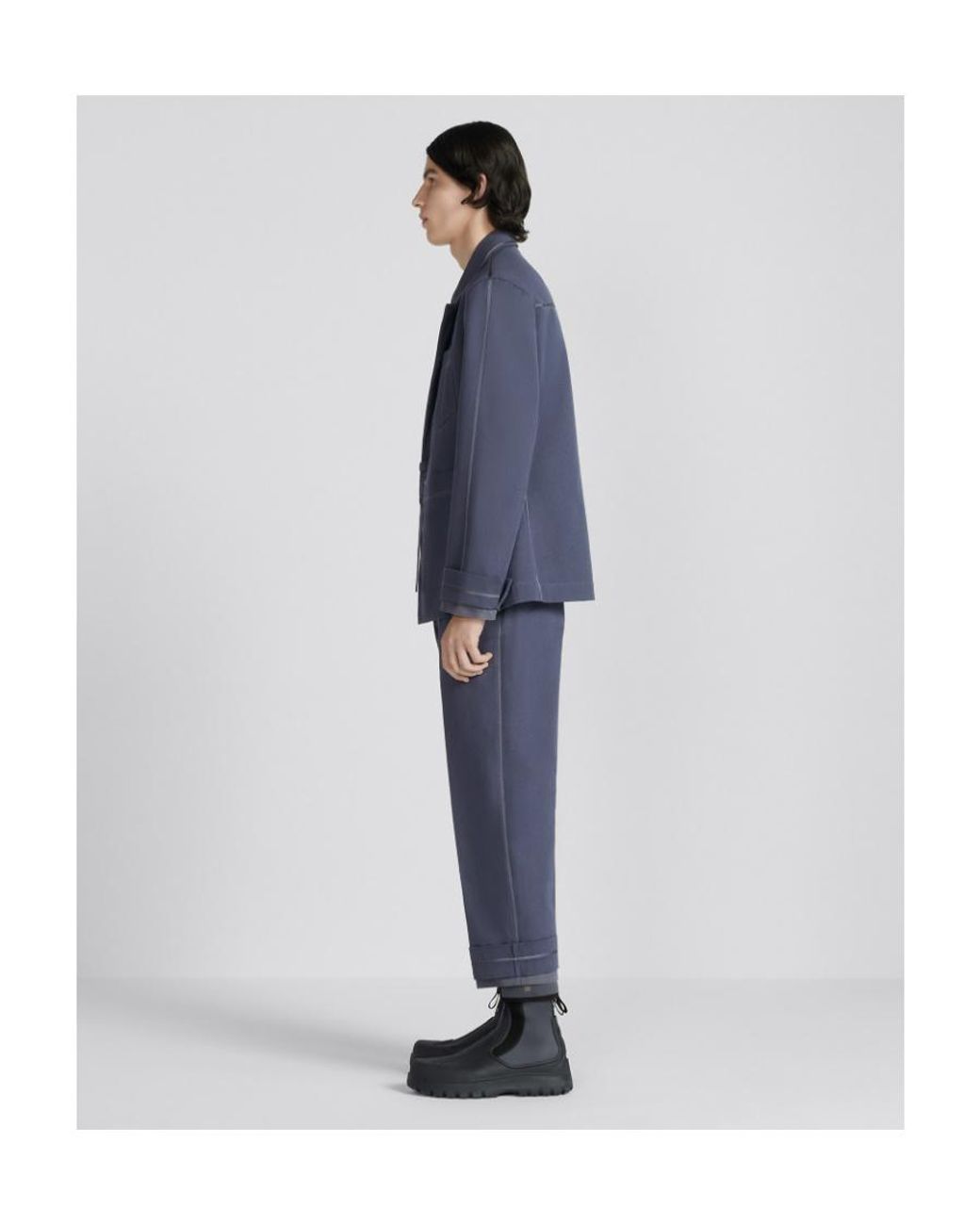Dior Blue Homme Straight-Leg Trousers for men