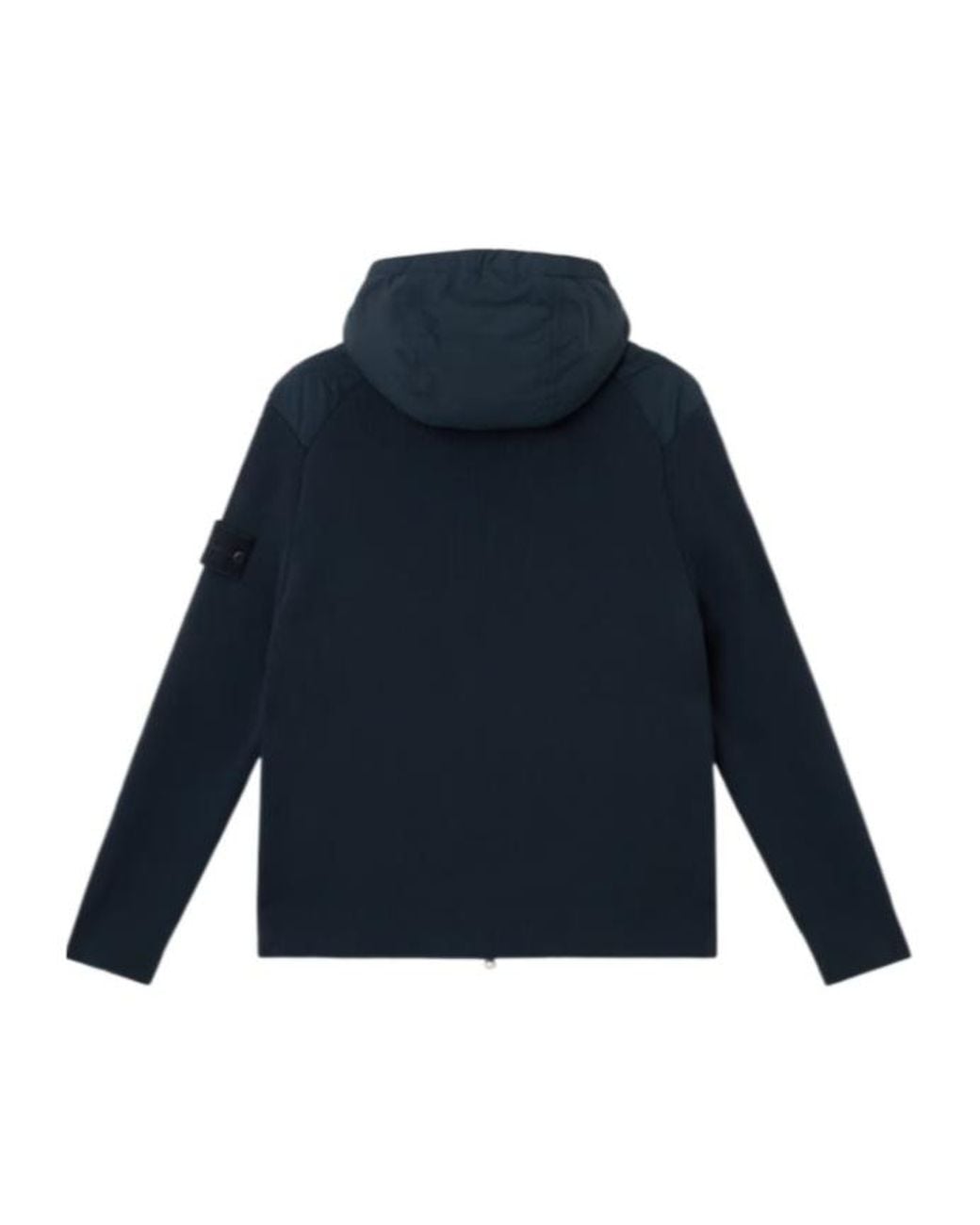 Stone Island Blue Hooded Jacket With Padding And Anti-Drop for men