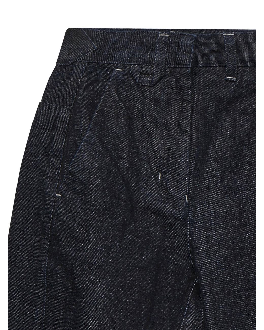 Jacquemus Blue Stitch Detailed Jeans