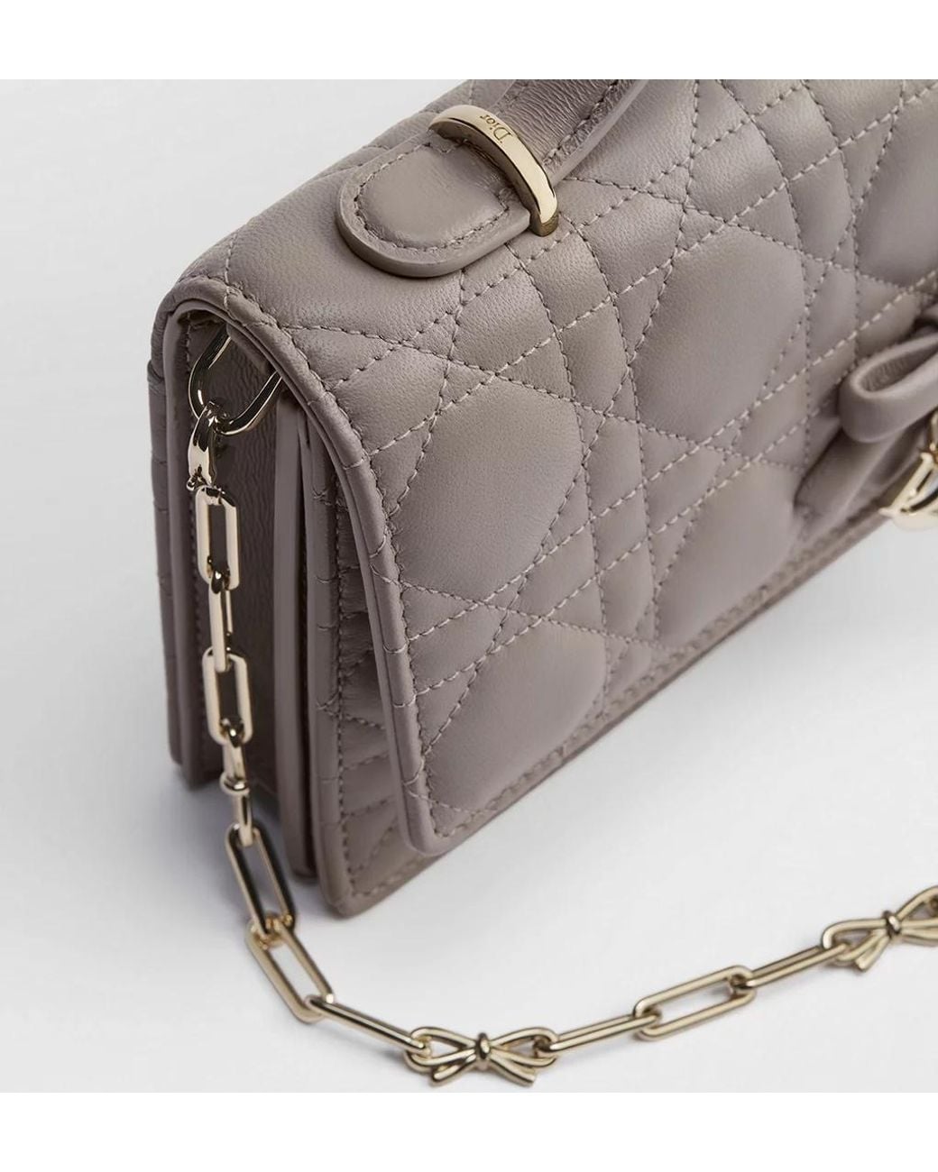 Dior Gray Flap Crossbody Bag