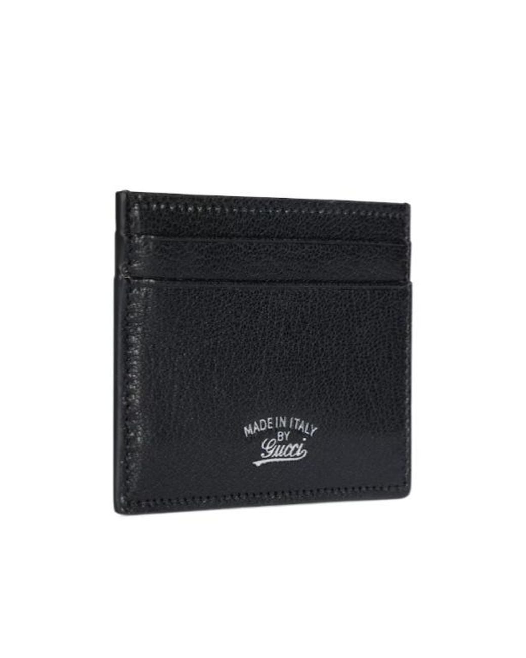 Gucci Black Lira Card Case for men