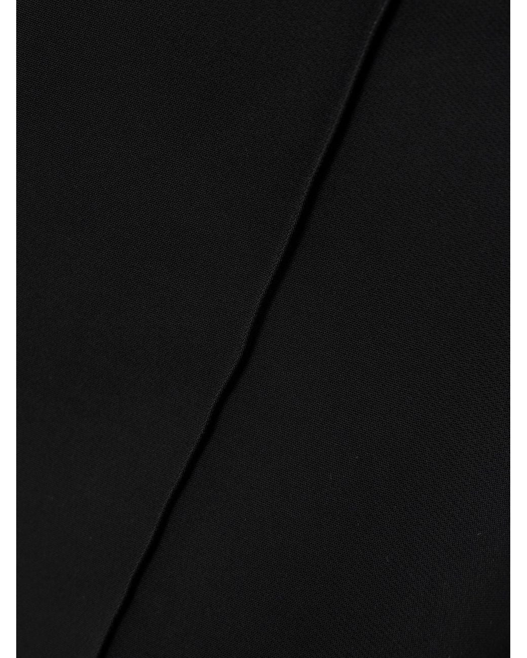 Rohe Black Pintucked Grain De Poudre Slim-Leg Pants