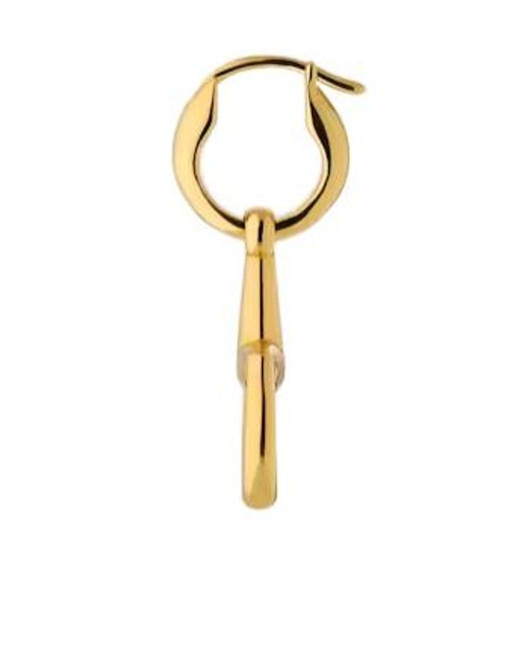 Gucci Metallic Horsebit 18K Earrings