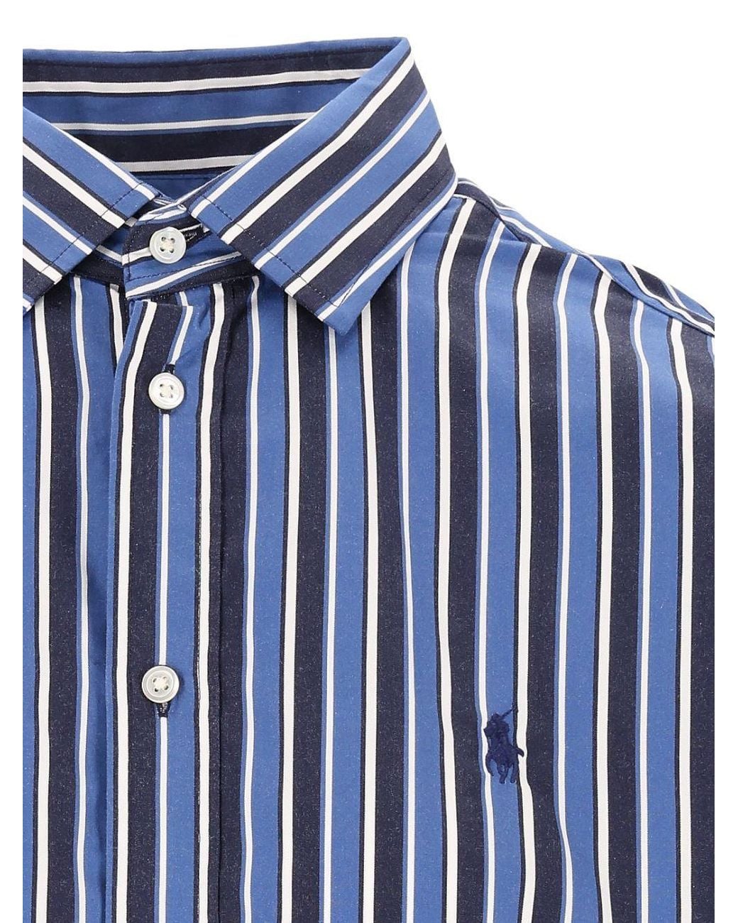 Polo Ralph Lauren Blue Striped Shirt