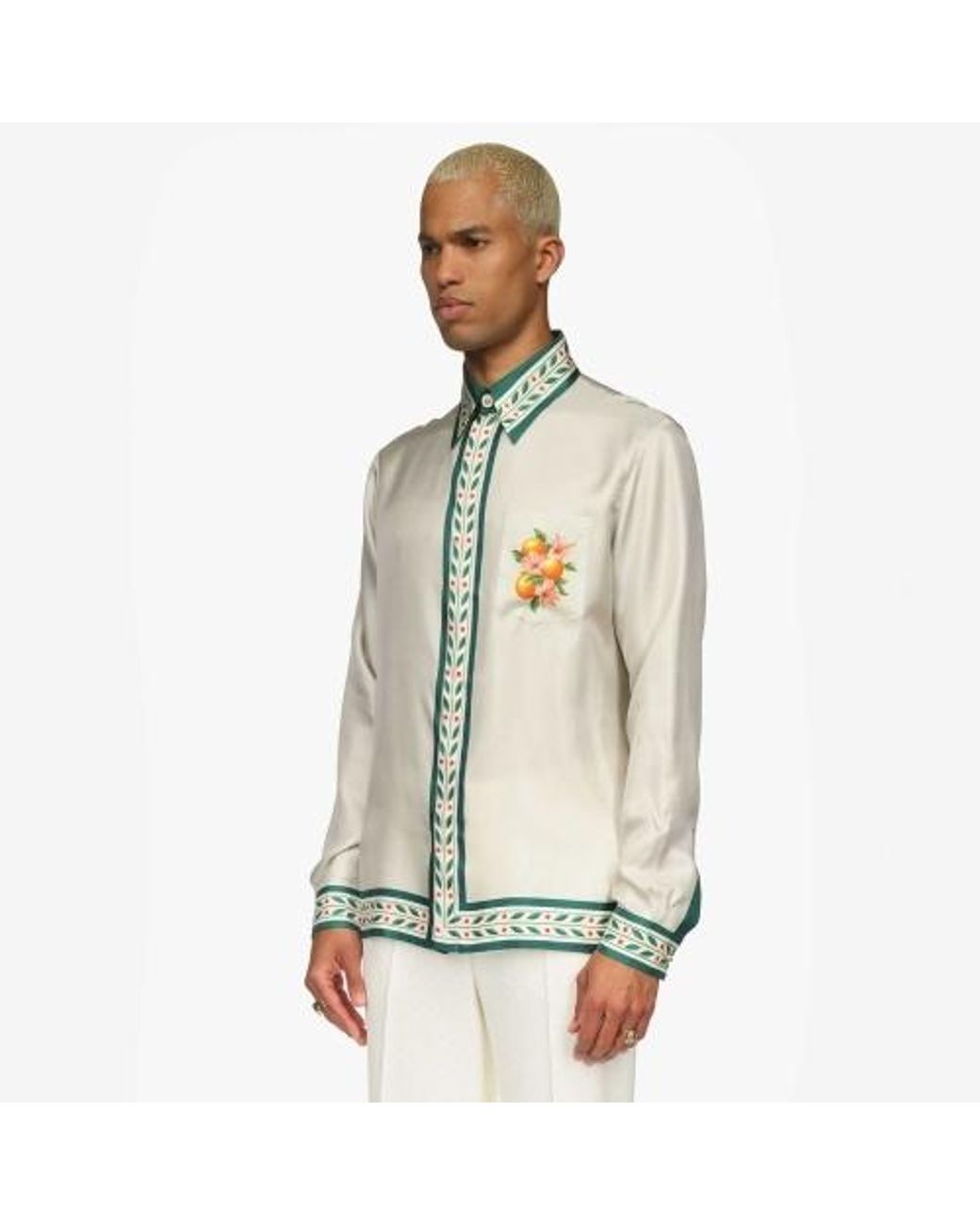Casablanca Green Oranges En Fleur Shirt for men