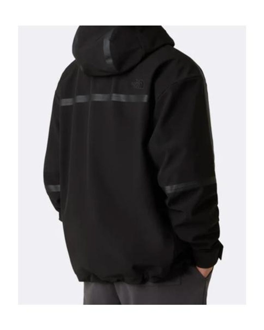 The North Face Black Logo Embroidered Hooded Jacket for men