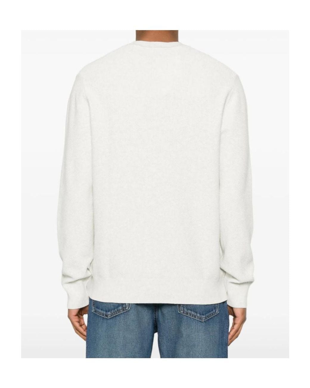 Calvin Klein White Long-Sleeved Knitwear for men