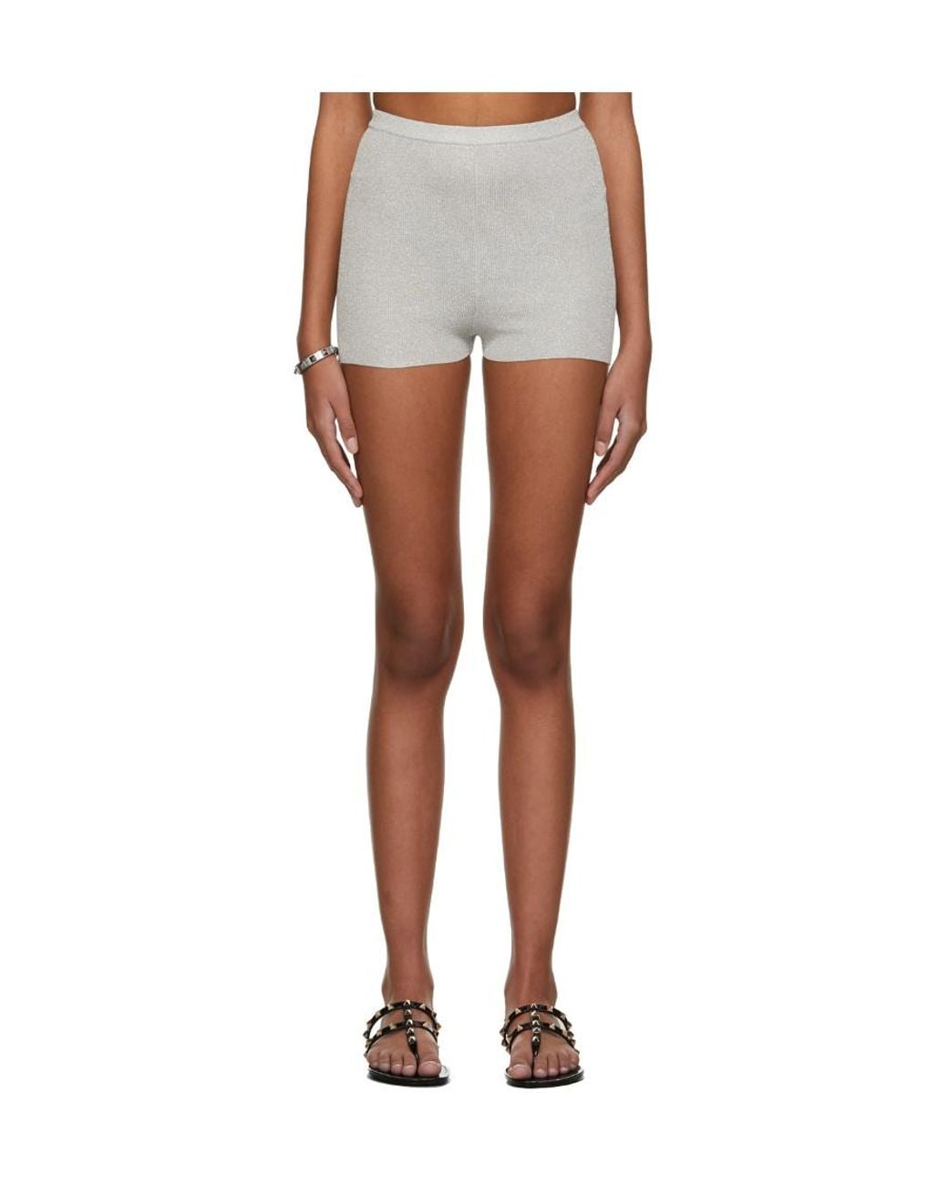 Valentino Black High-Waisted Knitted Shorts