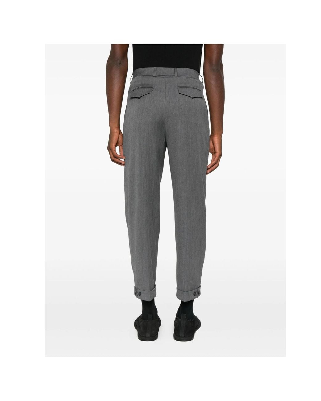 Entire studios Gray Wool Trousers for men
